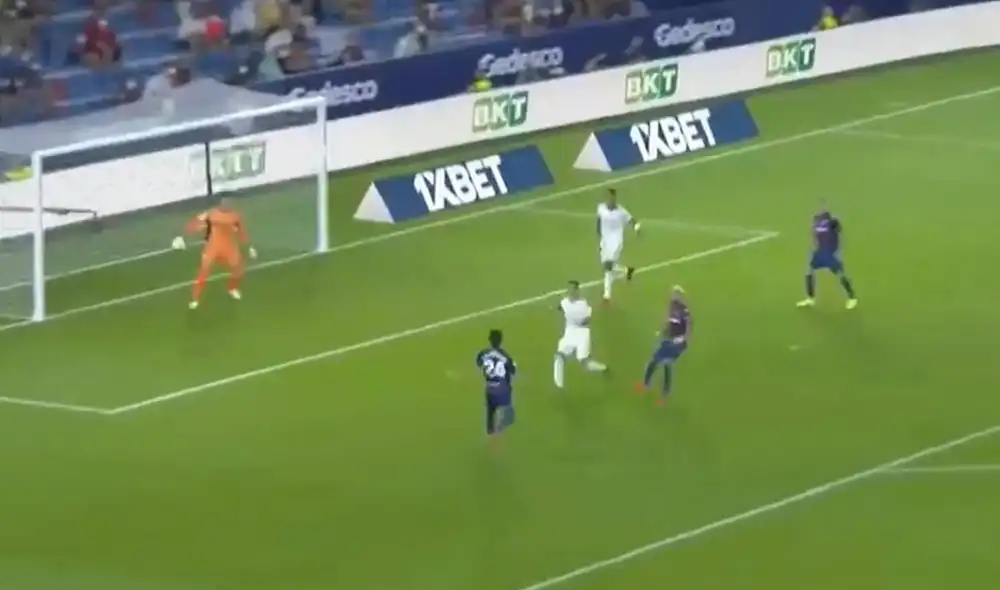 Campaña se estrenó con gol en LaLiga Santander 2021-2022. Foto: captura DirecTV Sports Campaña se estrenó con gol en LaLiga Santander 2021-2022. Foto: captura DirecTV Sports