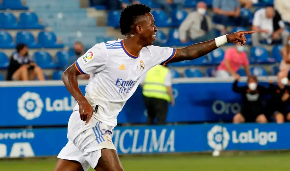 Vinícius Jr lleva tres goles en esta temporada de LaLiga Santander. Foto: EFE Vinícius Jr lleva tres goles en esta temporada de LaLiga Santander. Foto: EFE