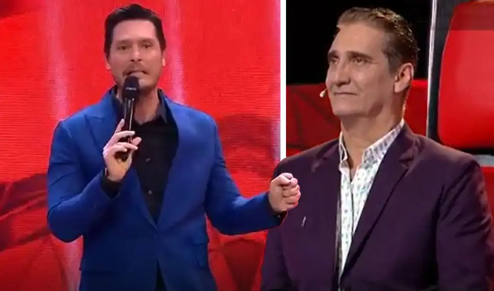 Cristian Rivero expresó su deseo de que Guillermo Dávila logre formar un vínculo con su hijo Vasco Madueño. Foto: captura La voz Perú/Latina