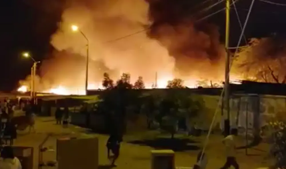 Internautas reportadon un siniestro en la ciudad de Sullana, Piura. Foto: captura Facebook