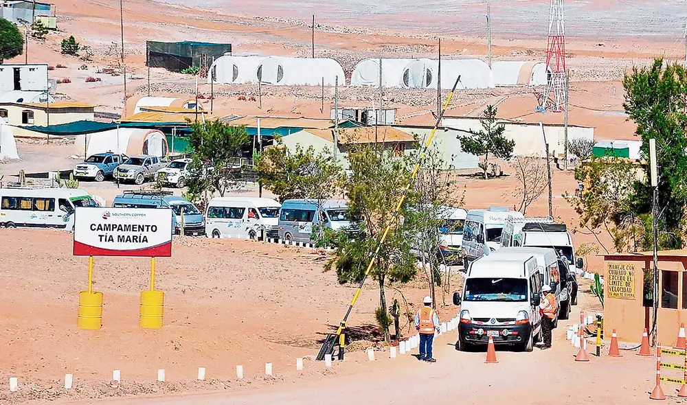 Congelado. Ubicado en el Valle del Tambo en Arequipa, el proyecto cuprífero Tía María está detenido desde 2015. Foto: difusión Congelado. Ubicado en el Valle del Tambo en Arequipa, el proyecto cuprífero Tía María está detenido desde 2015. Foto: difusión