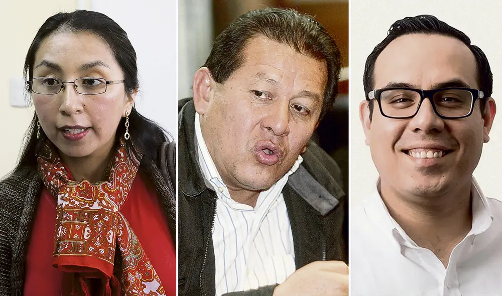 Diferencias. Ruth Luque (JP), José Jerí (Somos Perú-Partido Morado) y Eduardo Salhuana (APP) prefieren regulación. Foto: composición/difusión Diferencias. Ruth Luque (JP), José Jerí (Somos Perú-Partido Morado) y Eduardo Salhuana (APP) prefieren regulación. Foto: composición/difusión