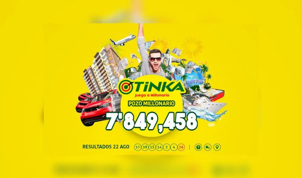 Pozo millonario la Tinka. Foto: Intralot