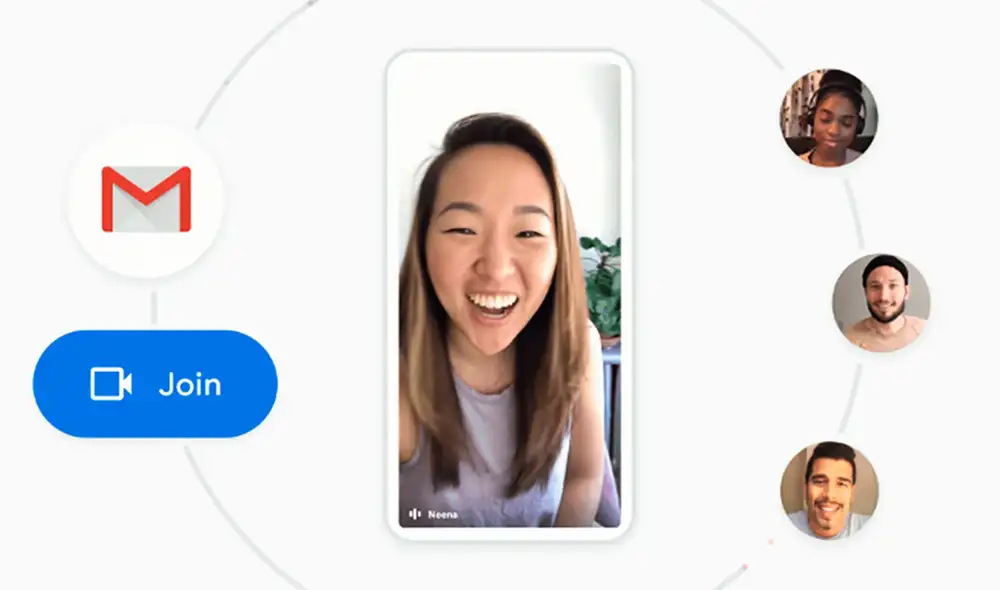 En las videollamadas por Gmail podrás compartir pantalla o habilitar subítitulos en tiempo real. Foto: Google En las videollamadas por Gmail podrás compartir pantalla o habilitar subítitulos en tiempo real. Foto: Google