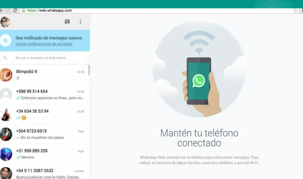 La plataforma web de WhatsApp tiene todas las ventajas de trabajar en una computadora. Con estos comandos podrás ahorrarte segundos importantes en tu día a día. Foto: Cadena SER La plataforma web de WhatsApp tiene todas las ventajas de trabajar en una computadora. Con estos comandos podrás ahorrarte segundos importantes en tu día a día. Foto: Cadena SER