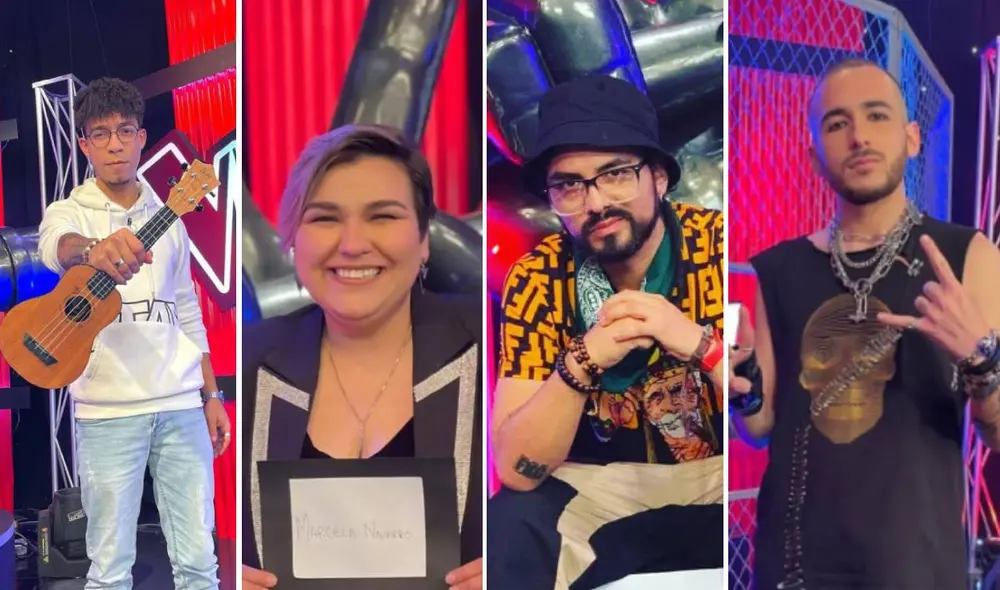 Solo cuatro participantes, uno de cada equipo, llegarán a la final de La voz Perú. Foto: composición Instagram Solo cuatro participantes, uno de cada equipo, llegarán a la final de La voz Perú. Foto: composición Instagram