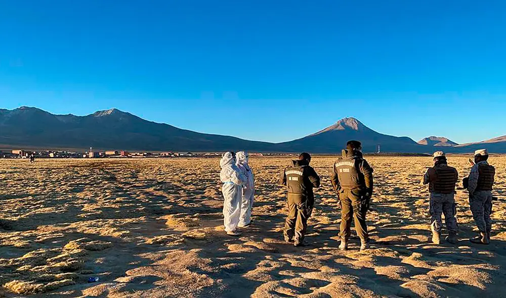 Las autoridades lamentaron el deceso número 11 de migrantes venezolanos en la zona, donde no han dejado de llegar para huir de la crisis en su país. Foto: Alcaldía de Colchane/AFP