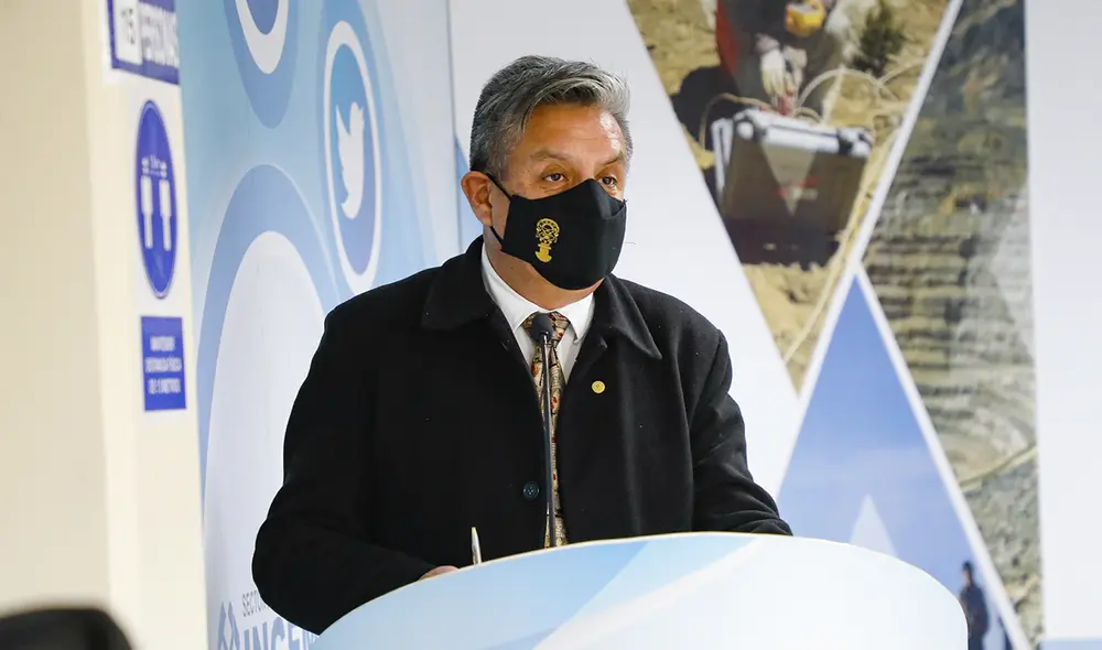 El ministro de Energía y Minas, Iván Merino, dijo desconocer alguna ruptura entre Pedro Castillo y Vladimir Cerrón. Foto: Minem