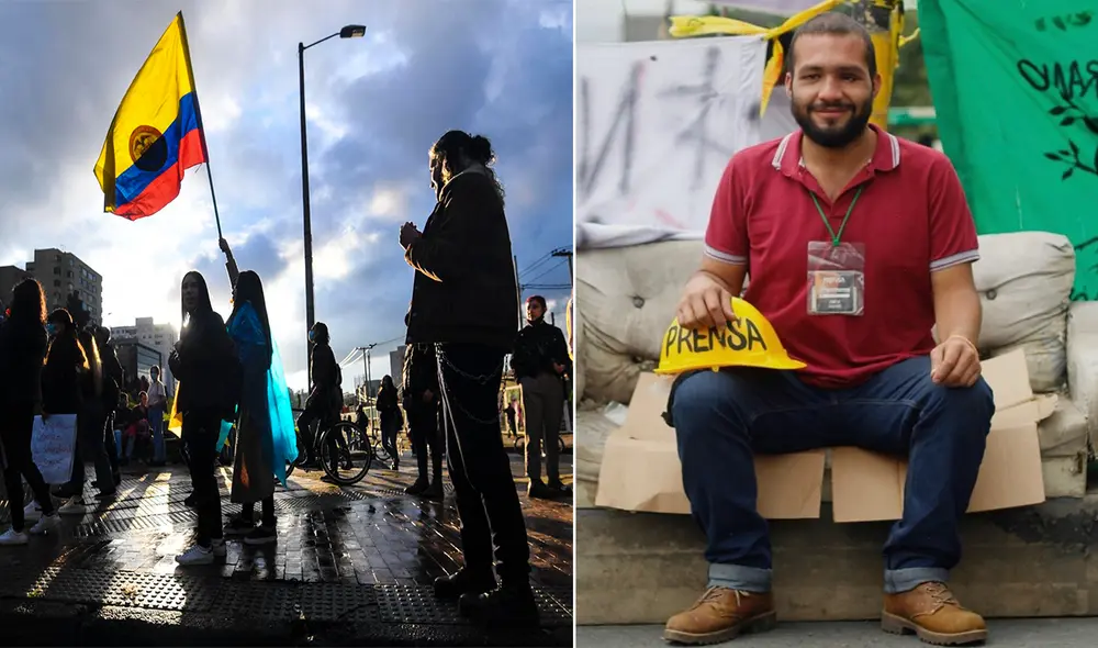El líder estudiantil, de 26 años, participó en las manifestaciones del 2018 donde se demandaban una mejora para las universidades públicas de Colombia. Foto: composición/Twitter