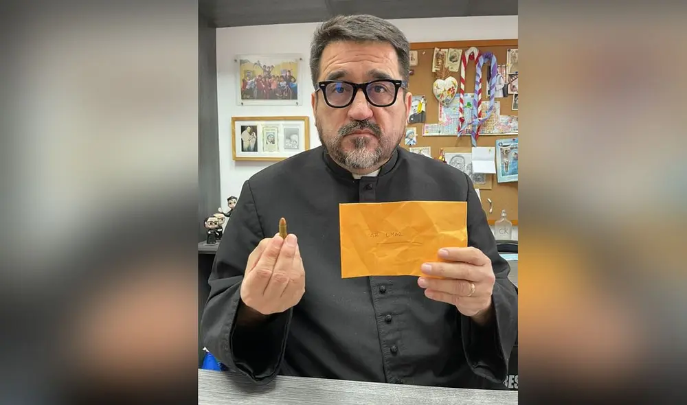 Padre indicó que continuará trabajando pese a las amenazas. Foto: Facebook Padre indicó que continuará trabajando pese a las amenazas. Foto: Facebook