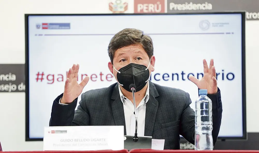 Bellido juró como primer ministro el último 29 de julio. Foto: PCM Bellido juró como primer ministro el último 29 de julio. Foto: PCM