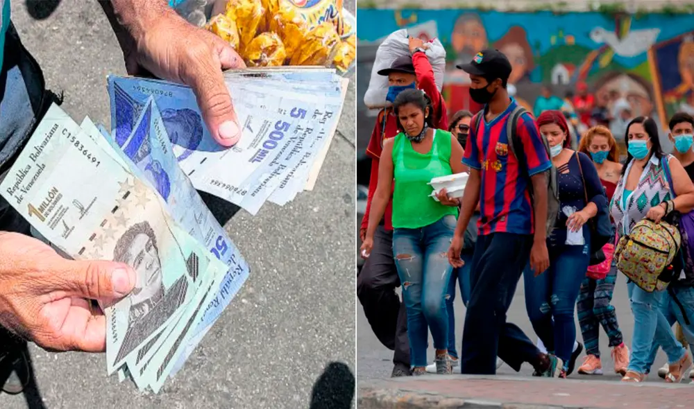 El nuevo Bono Diálogo por la Paz es el último subsidio económico anunciado por el régimen de Maduro en Venezuela. Foto: composición/EFE El nuevo Bono Diálogo por la Paz es el último subsidio económico anunciado por el régimen de Maduro en Venezuela. Foto: composición/EFE