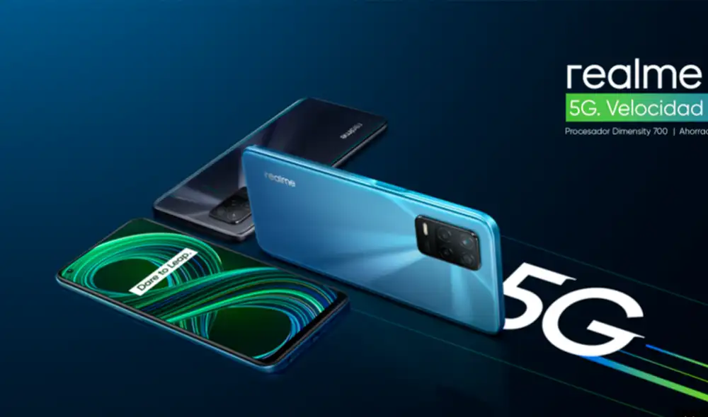 Así se ve el nuevo modelo de Realme 8 5G. Foto: cortesía de Realme