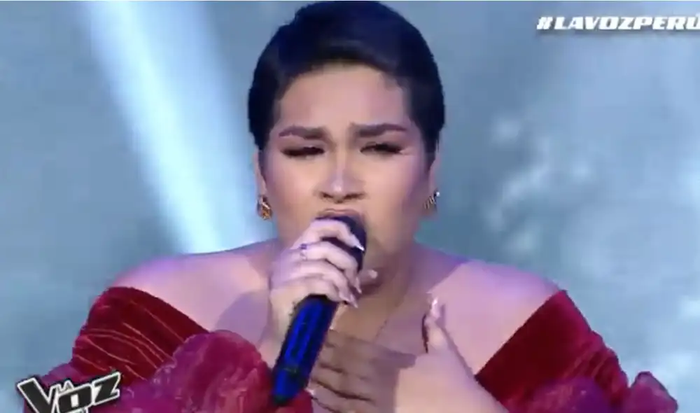 La concursante del reality de canto interpretó "Mucho más allá". Foto: captura de Latina La concursante del reality de canto interpretó "Mucho más allá". Foto: captura de Latina