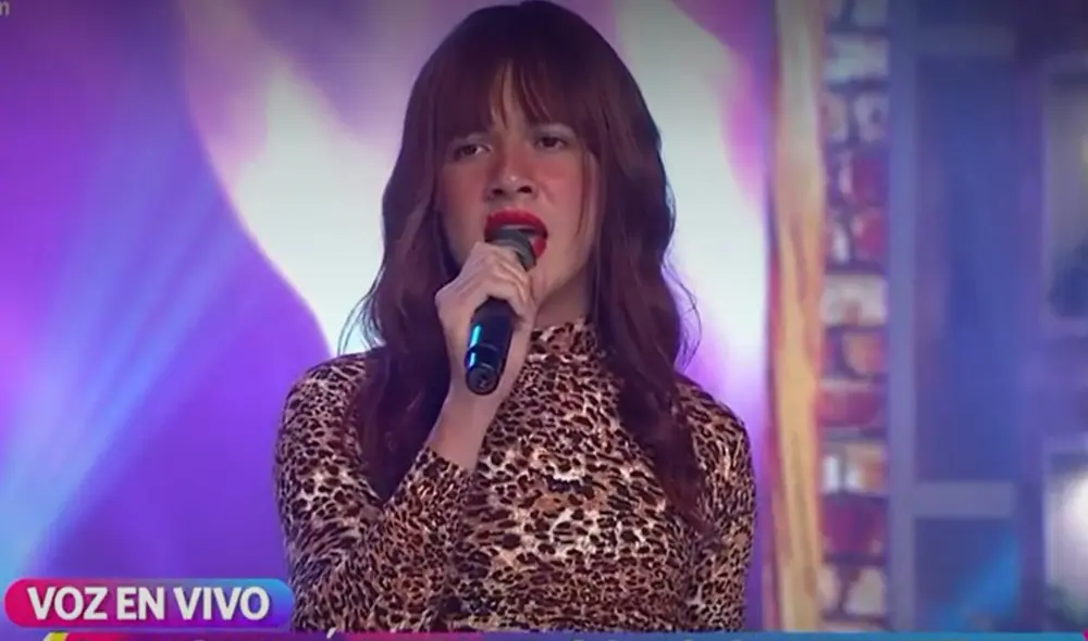 La Uchulú suena con ser una cantante reconocida. Foto: captura América TV