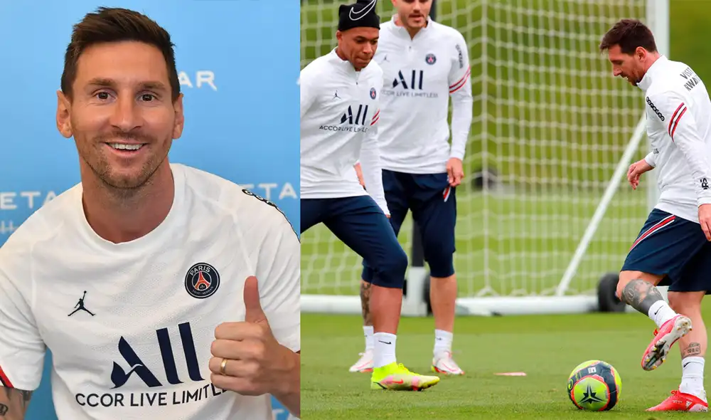 Debut de Messi con PSG. Foto: composición/FB Lionel Messi/EFE