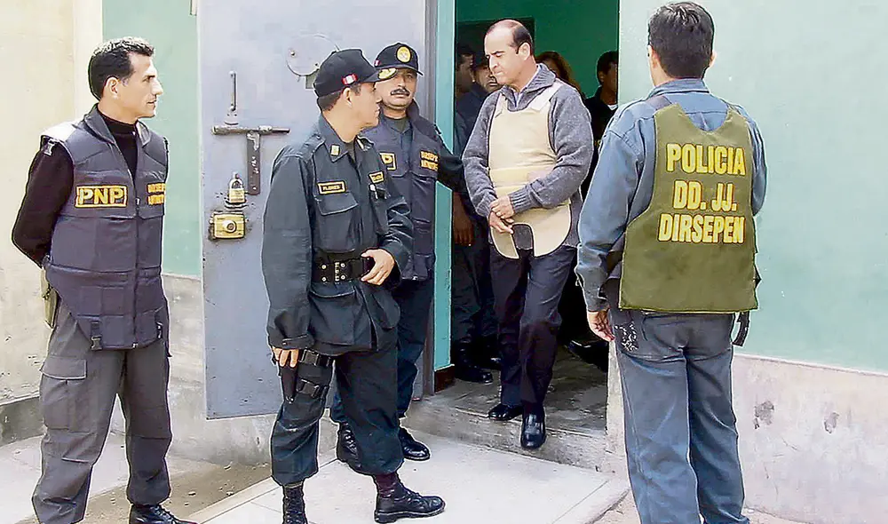Custodiado. Agentes de la SUAT y de la Diroes participaron en el operativo de traslado. Foto: Poder Judicial