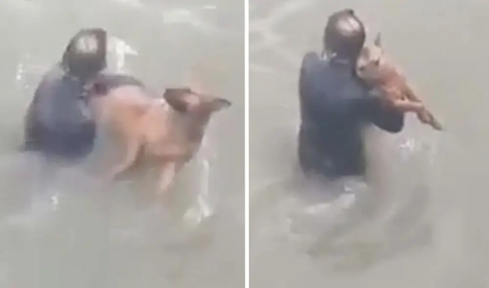 El intenso rescate llamó la atención de una gran cantidad de usuarios. Foto: captura de Facebook