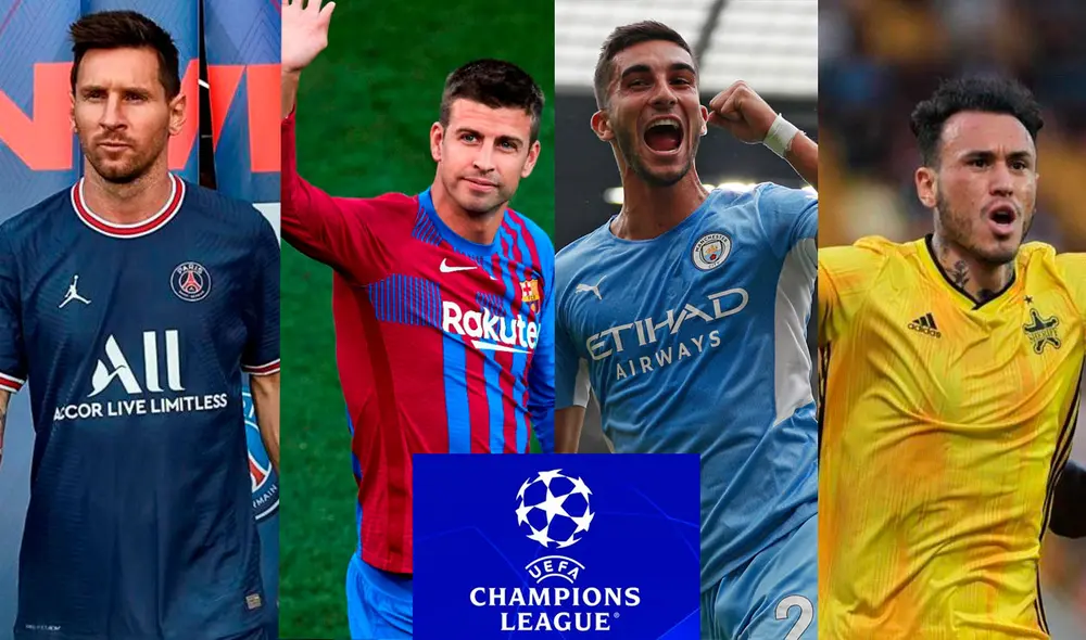 La fase de grupos de la Champions League 2021/22 inicia el 14 de setiembre. Foto: composición/PSG/EFE/AFP/difusión