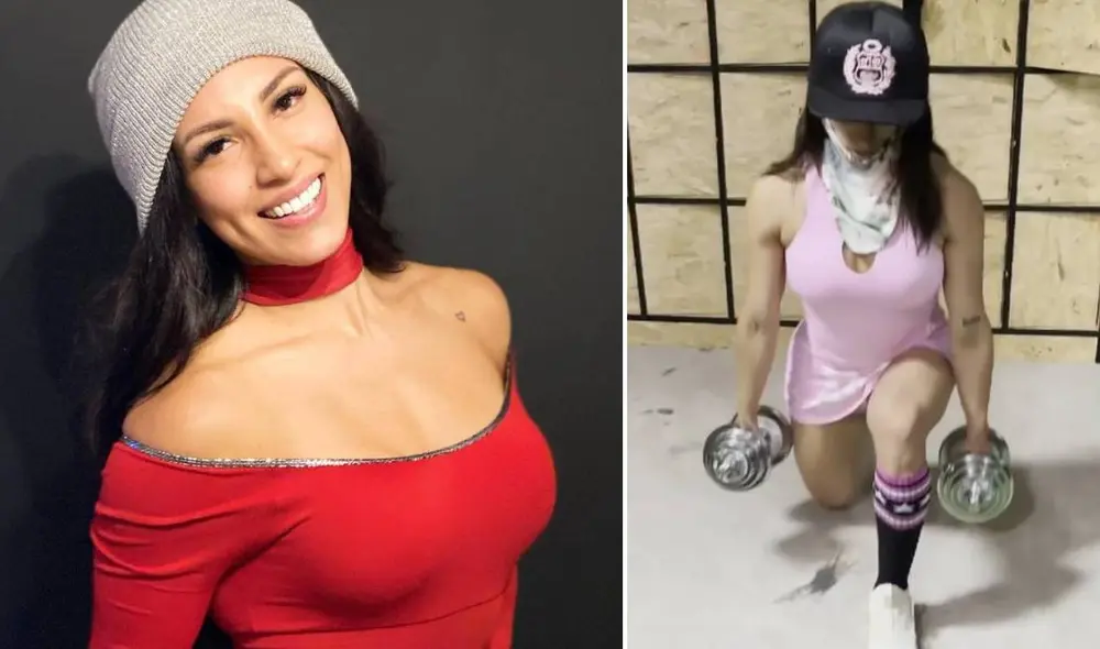 La bailarina compartió su rutina de ejercicios a través de redes sociales. Foto: composición/ Instagram