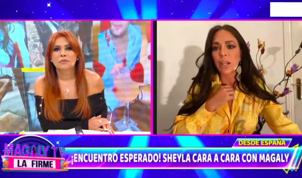 Sheyla Rojas también contó la razón que la motivó a aceptar la conversación en Magaly TV, la firme. Foto: captura de ATV Sheyla Rojas también contó la razón que la motivó a aceptar la conversación en Magaly TV, la firme. Foto: captura de ATV