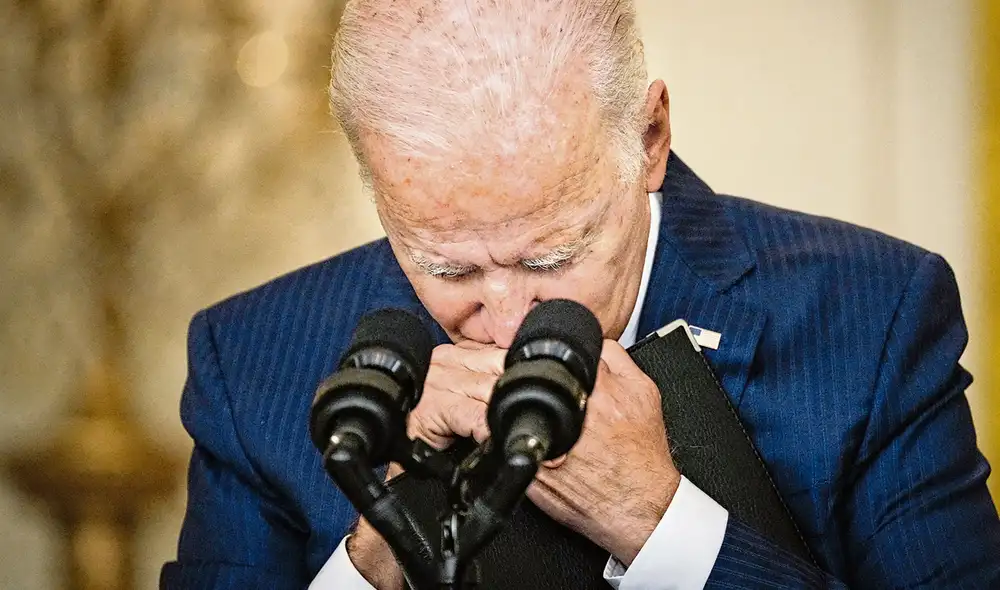 Lamenta. presidente norteamericano justificó que se trataba de una guerra de 20 años que debía terminar. Foto: AFP Lamenta. presidente norteamericano justificó que se trataba de una guerra de 20 años que debía terminar. Foto: AFP