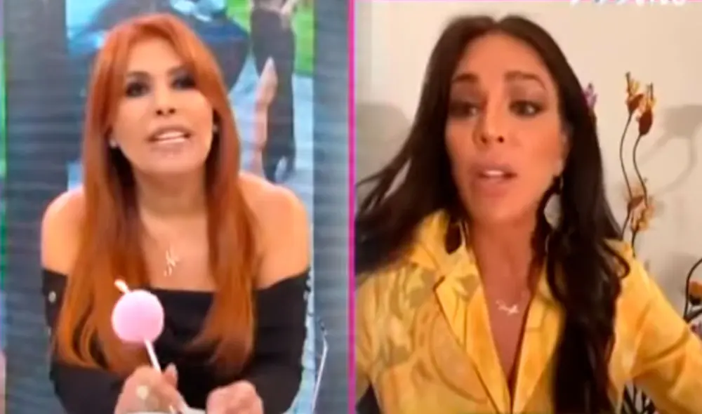 La modelo conversó desde México con Magaly Medina a través de una videollamada. Foto: captura/ATV