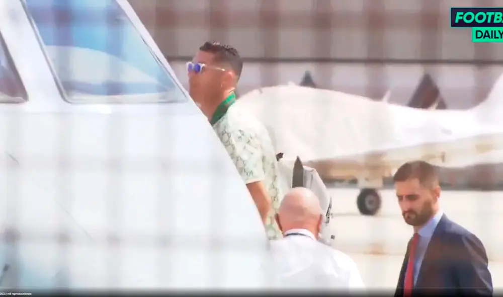 Cristiano Ronaldo solo asistió a los entrenamientos de la Juventus para despedirse del plantel. Foto: captura Football Daily