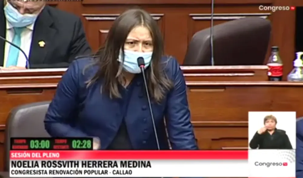 Herrera juró como congresista el último 23 de julio. Foto: captura/Congreso Herrera juró como congresista el último 23 de julio. Foto: captura/Congreso