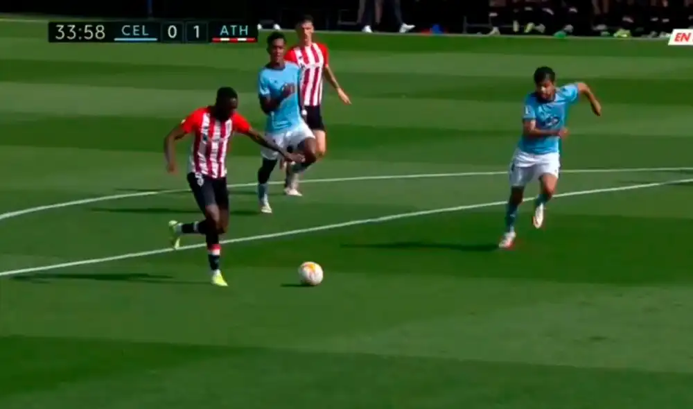 Renato Tapia vuelve a ser titular con el Celta por tercera vez consecutiva. Foto: captura/Espn Play