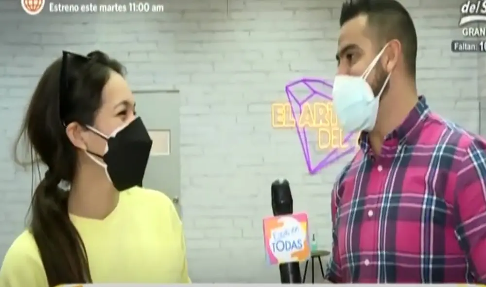 Jazmín Pinedo contó que entrena muy duro para ganar la corona. Foto: captura de América TV