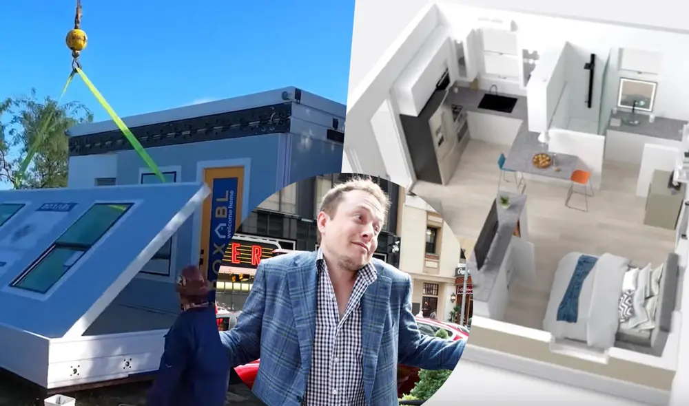 Elon Musk revive debate sobre el estilo de vida de los millonarios tras vender sus propiedades y mudarse a "minicasa" fabricada por Boxabl. Foto: Composición LR / AFP / Boxabl