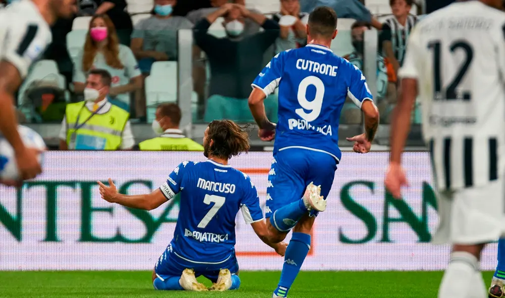 Mancuso anotó su primer gol en la Serie A en la histórica victoria ante la Juventus. Foto: Empoli Fc Mancuso anotó su primer gol en la Serie A en la histórica victoria ante la Juventus. Foto: Empoli Fc