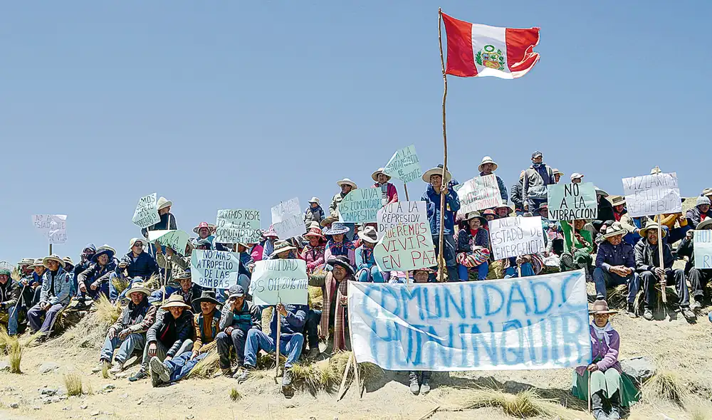 Expectativa. Pobladores de 8 comunidades de esta provincia esperan solucionar el problema que tienen con la vía minera. Foto: difusión