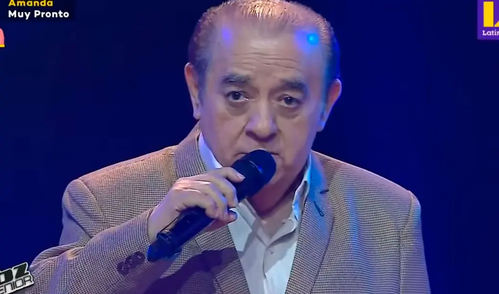 El participante de la tercera edad cantó "Motivos" para poder ser parte del programa. Foto: captura/Latina