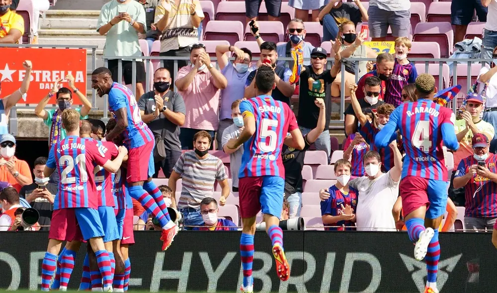 Sergi Roberto anotó su segundo gol en la temporada. El primero fue ante la Real Sociedad. Foto: LaLiga