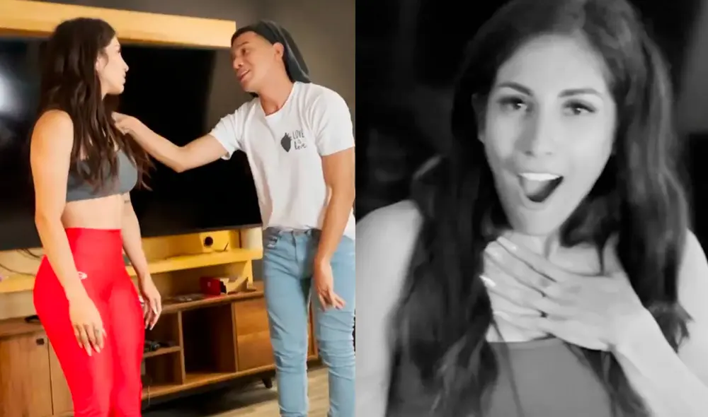 La influencer se divirtió con el tiktoker haciendo sketches. Foto: captura/Instagram