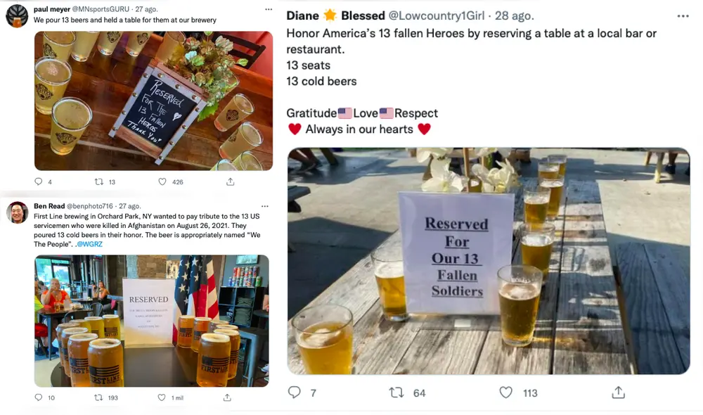 En redes sociales se viralizó el gesto de algunos establecimientos. Foto: composición/Twitter