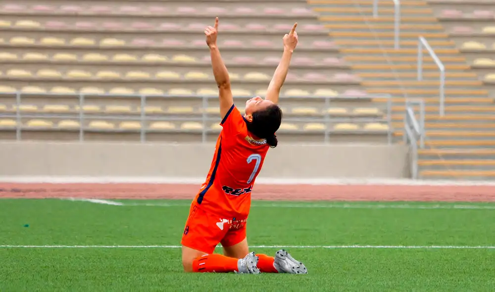Emily Flores también marcó ante Cantolao en los playoffs. Foto: Liga Femenina FPF Emily Flores también marcó ante Cantolao en los playoffs. Foto: Liga Femenina FPF