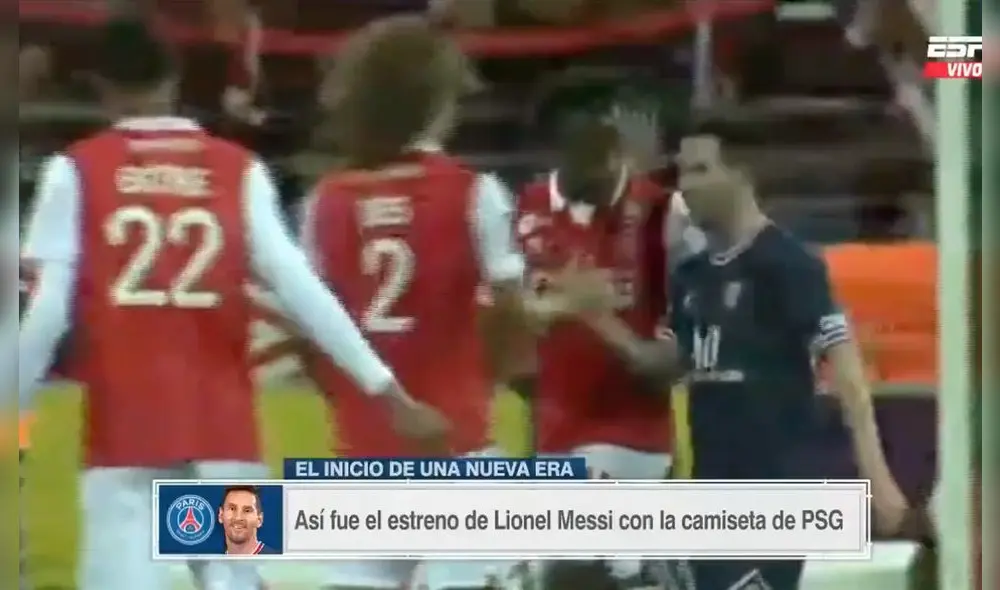 Lionel Messi ingresó a los 65 minutos del complemento por Neymar. Foto: captura ESPN