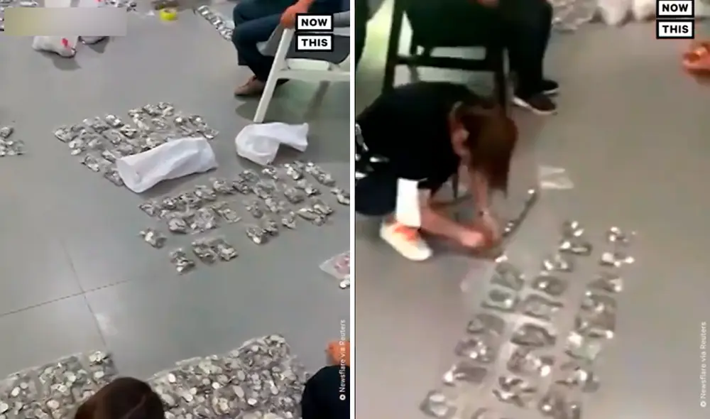 Los trabajadores de la concesionaria tardaron más de tres horas en contar los 51.000 yuanes. Foto: captura de Facebook