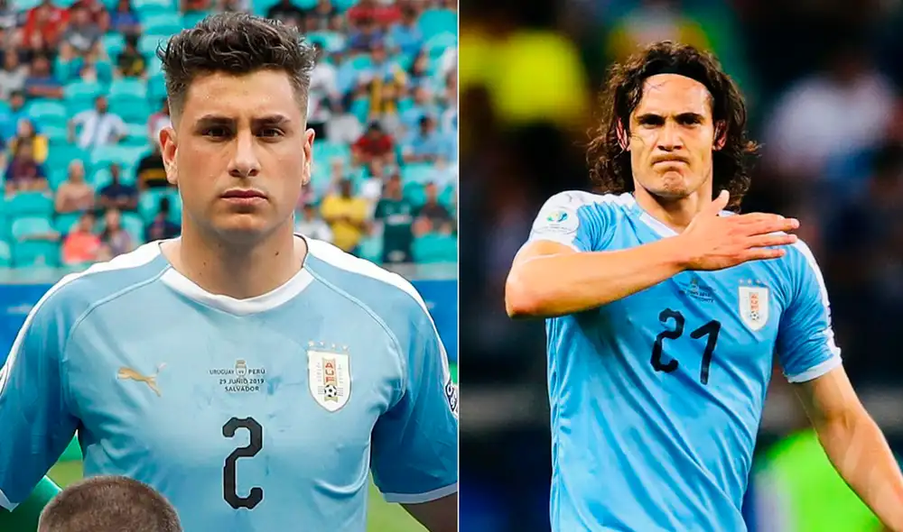 Giménez y Cavani fueron convocados para la fecha triple, pero el 'Matador' no obtuvo el permiso. Foto: EFE Giménez y Cavani fueron convocados para la fecha triple, pero el 'Matador' no obtuvo el permiso. Foto: EFE