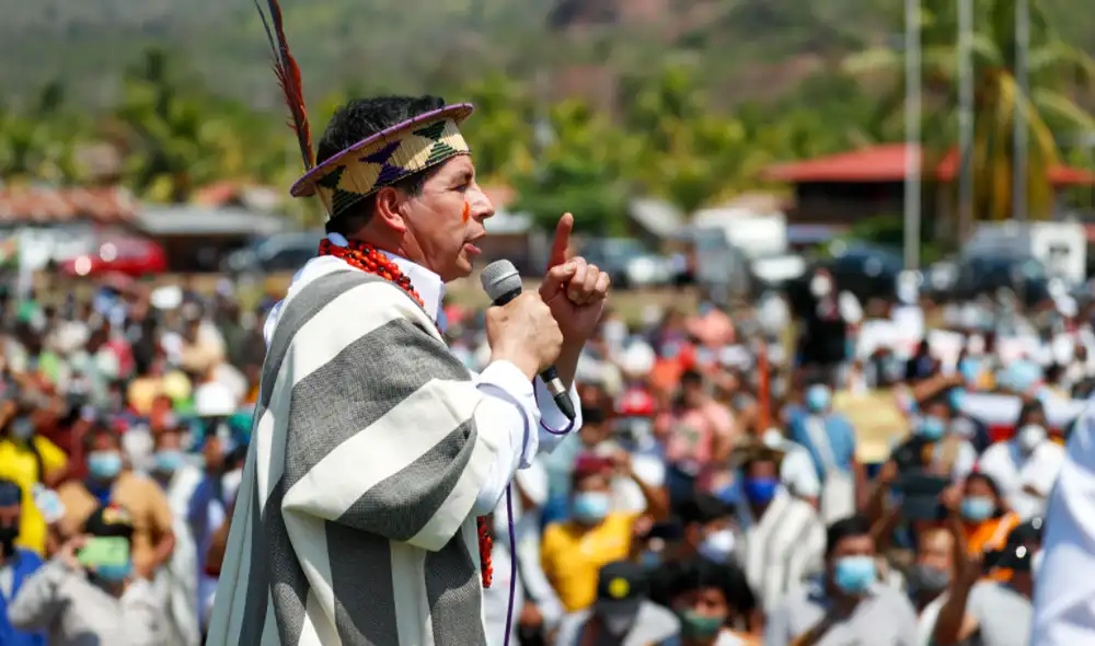 Castillo dio un discurso durante su visita a Mazamari, Junín. Foto: Presidencia Castillo dio un discurso durante su visita a Mazamari, Junín. Foto: Presidencia