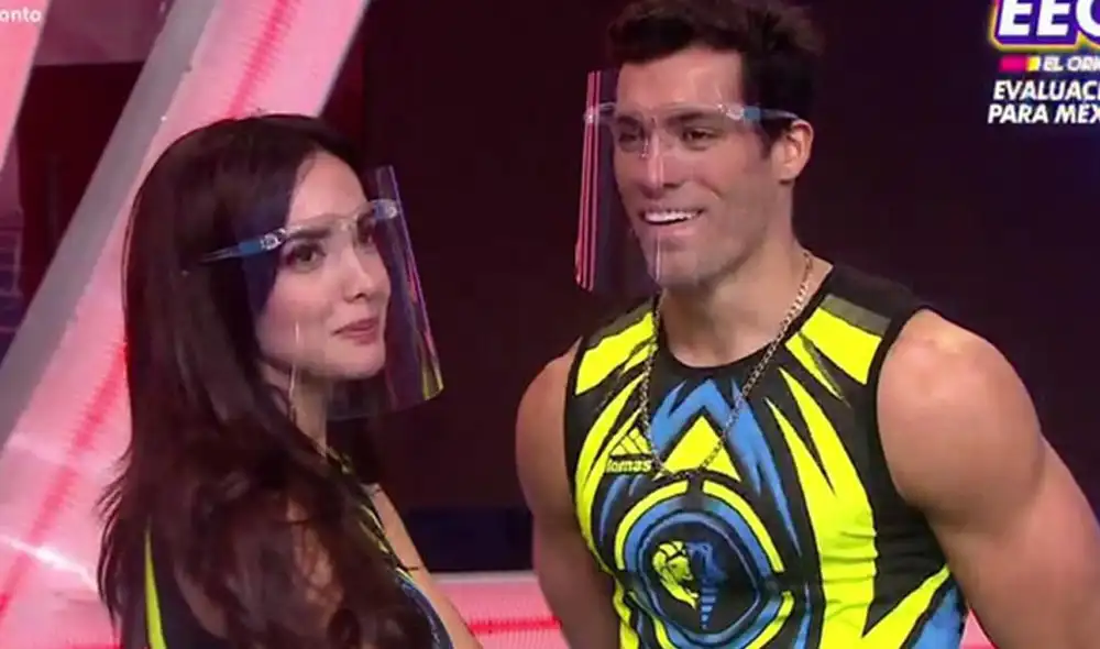 Rosángela Espinoza y Patricio Parodi son compañeros en Esto es guerra. Foto: captura América Rosángela Espinoza y Patricio Parodi son compañeros en Esto es guerra. Foto: captura América