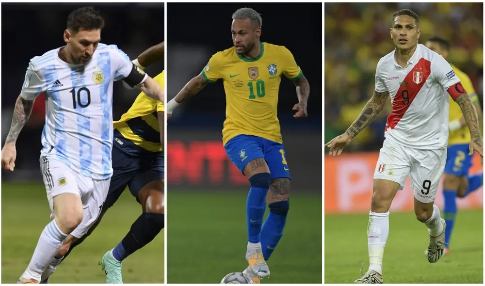 Lionel Messi, Neymar y las mejores figuras de Sudamérica jugarán en la fecha 9 de las Eliminatorias. Foto: composición AFP