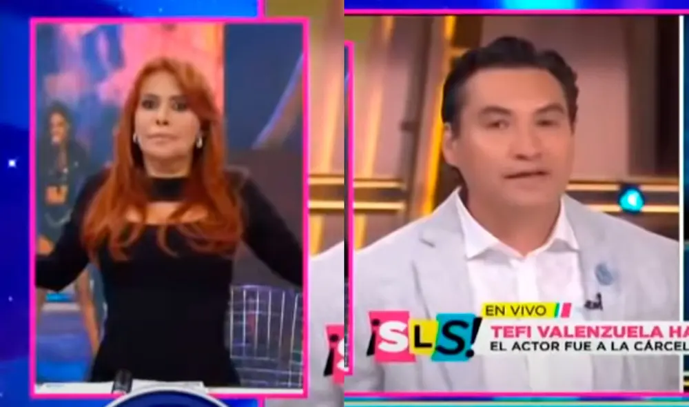 La conductora de Magaly TV, la firme se mostró indignada por el respaldo de los conductores a Eleazar Gómez por el caso de agresión a Tefi Valenzuela. Foto: captura/ATV