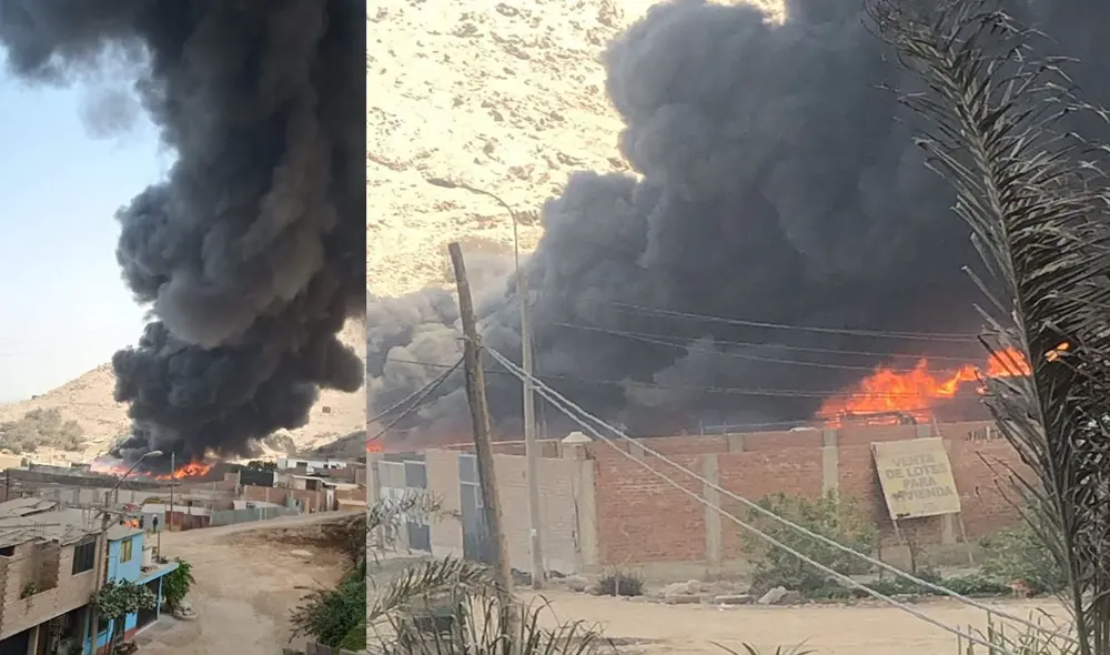Incendio se produjo en horas de la mañana del 2 de setiembre. Foto: difusión