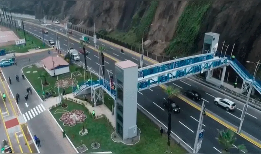 Puente podrá ser usado por toda la ciudadanía. Foto: captura / MML Puente podrá ser usado por toda la ciudadanía. Foto: captura / MML