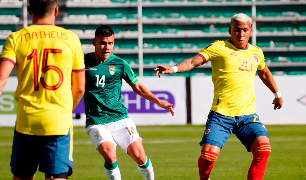 Bolivia y Colombia igualan sin goles. Foto: EFE Bolivia y Colombia igualan sin goles. Foto: EFE