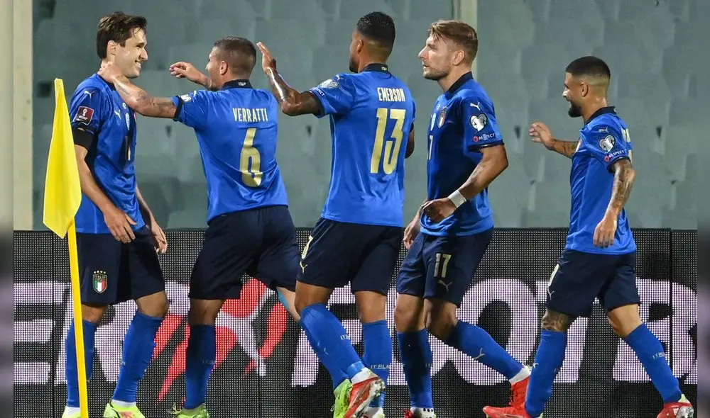 Italia empató 1-1 ante Bulgaria por la Eliminatorias Europeas Qatar 2022. Foto: Twitter @Azurri